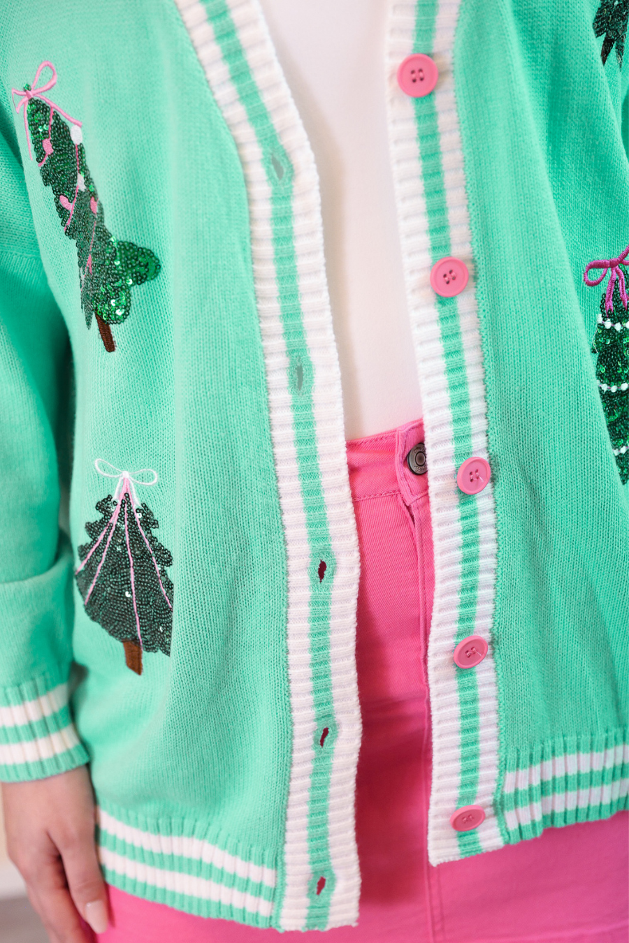 PREORDER- Spruce Trees Relaxed Cardigan