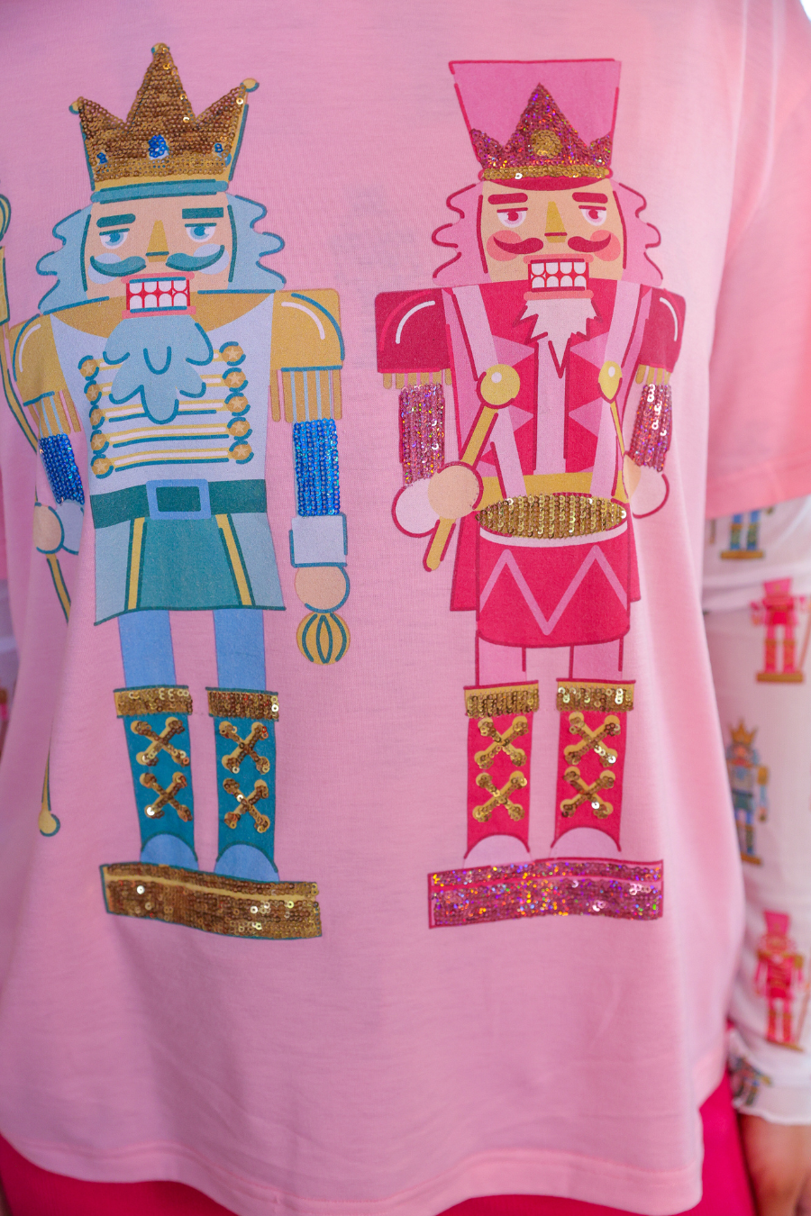 PREORDER- Nutcracker Vibes Sequin Embroidered Tee