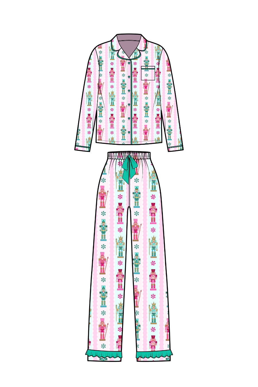 PREORDER- Nutcracker Magic Ruffle Pajama Set