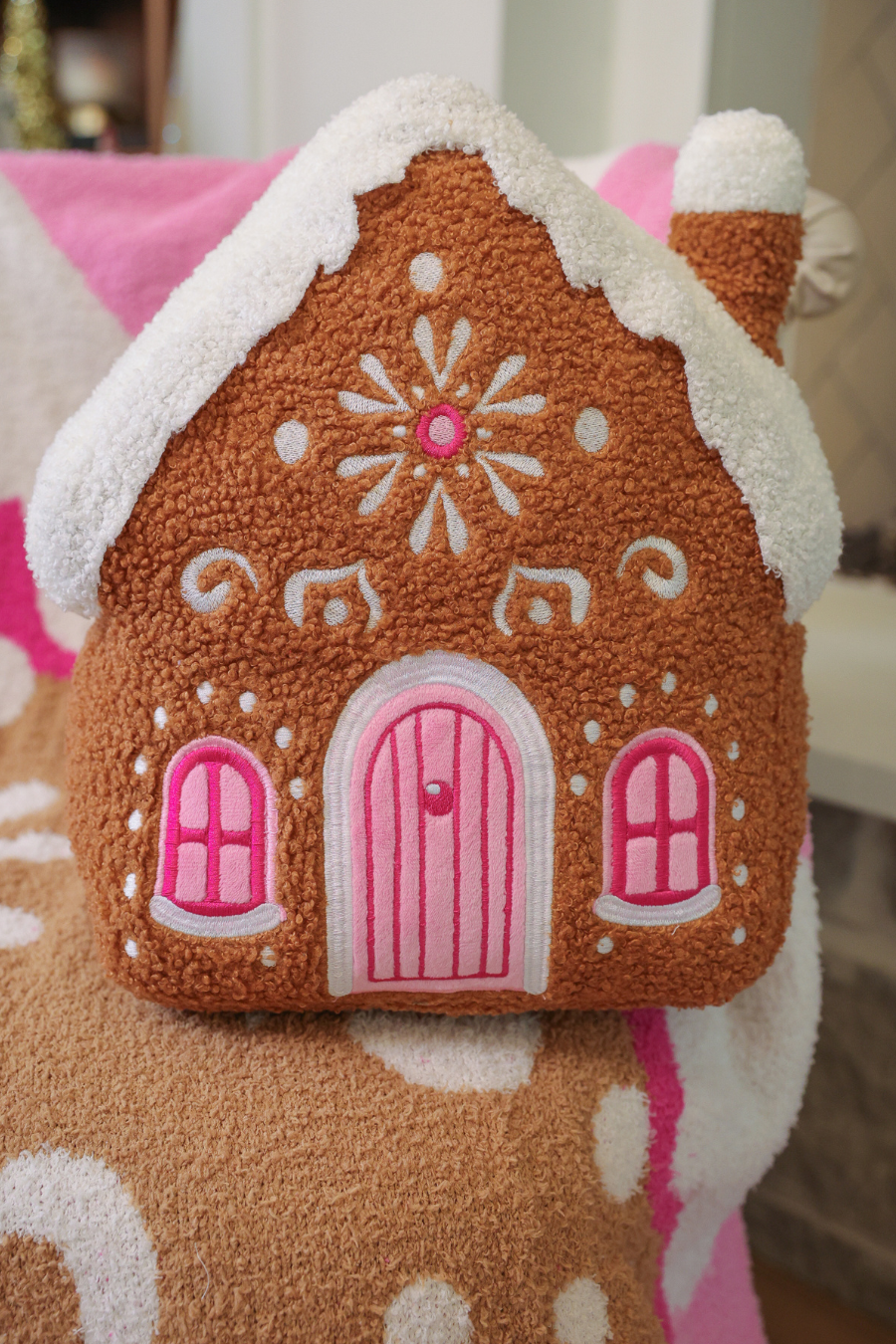 PREORDER- Gingerbread House Pillow