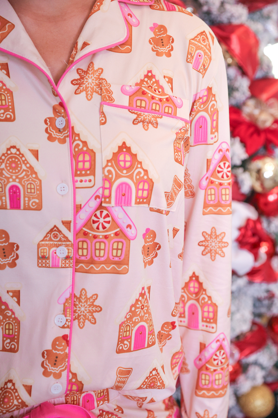PREORDER- Gingerbread Wonderland Ruffle Pajama Set