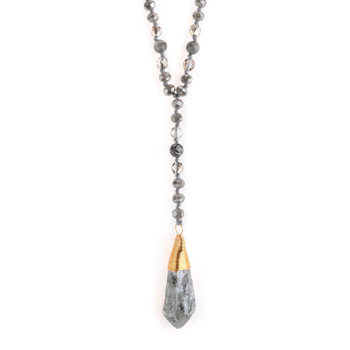 NATURAL STONE PENDANT NECKLACE