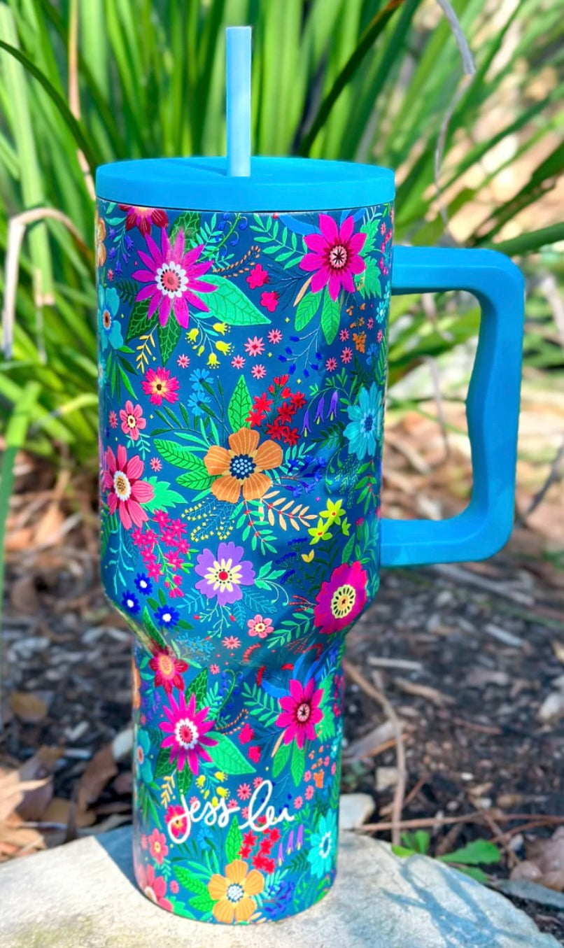 Mystic Fields Floral Tumbler
