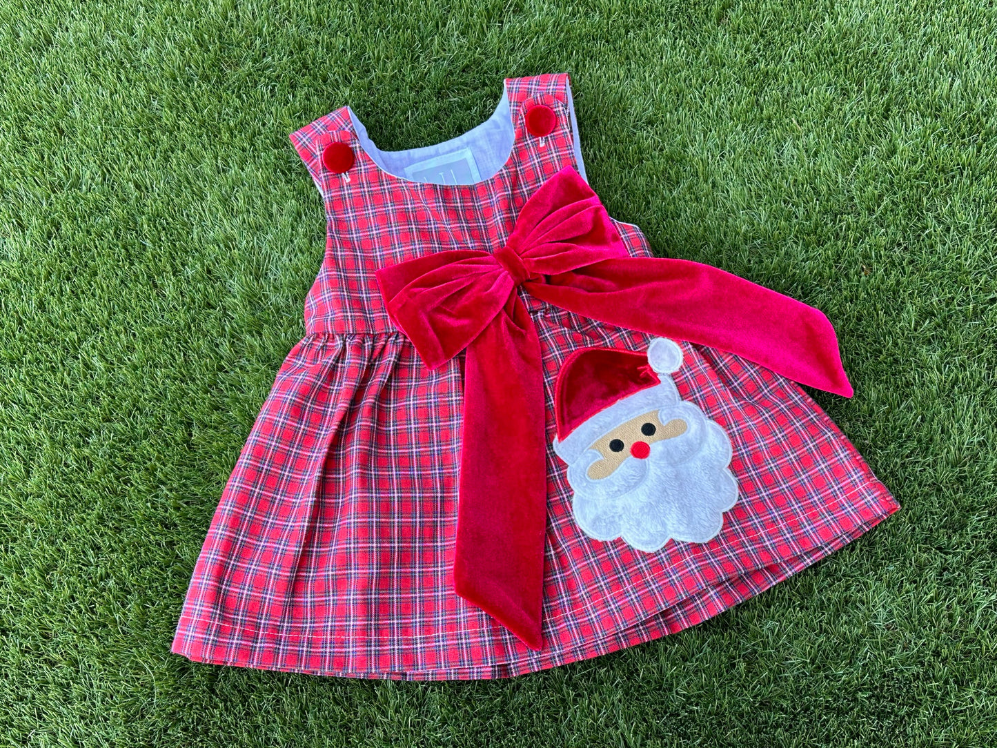 Plaid Santa Dress