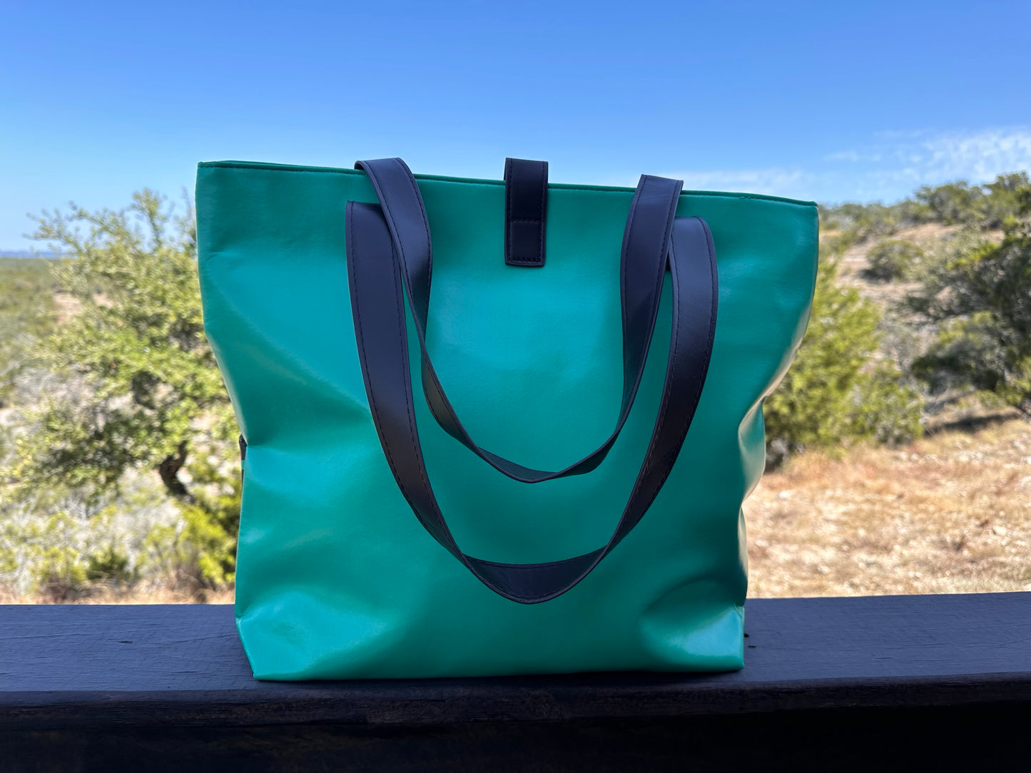 Brown/Green Aztec Tote
