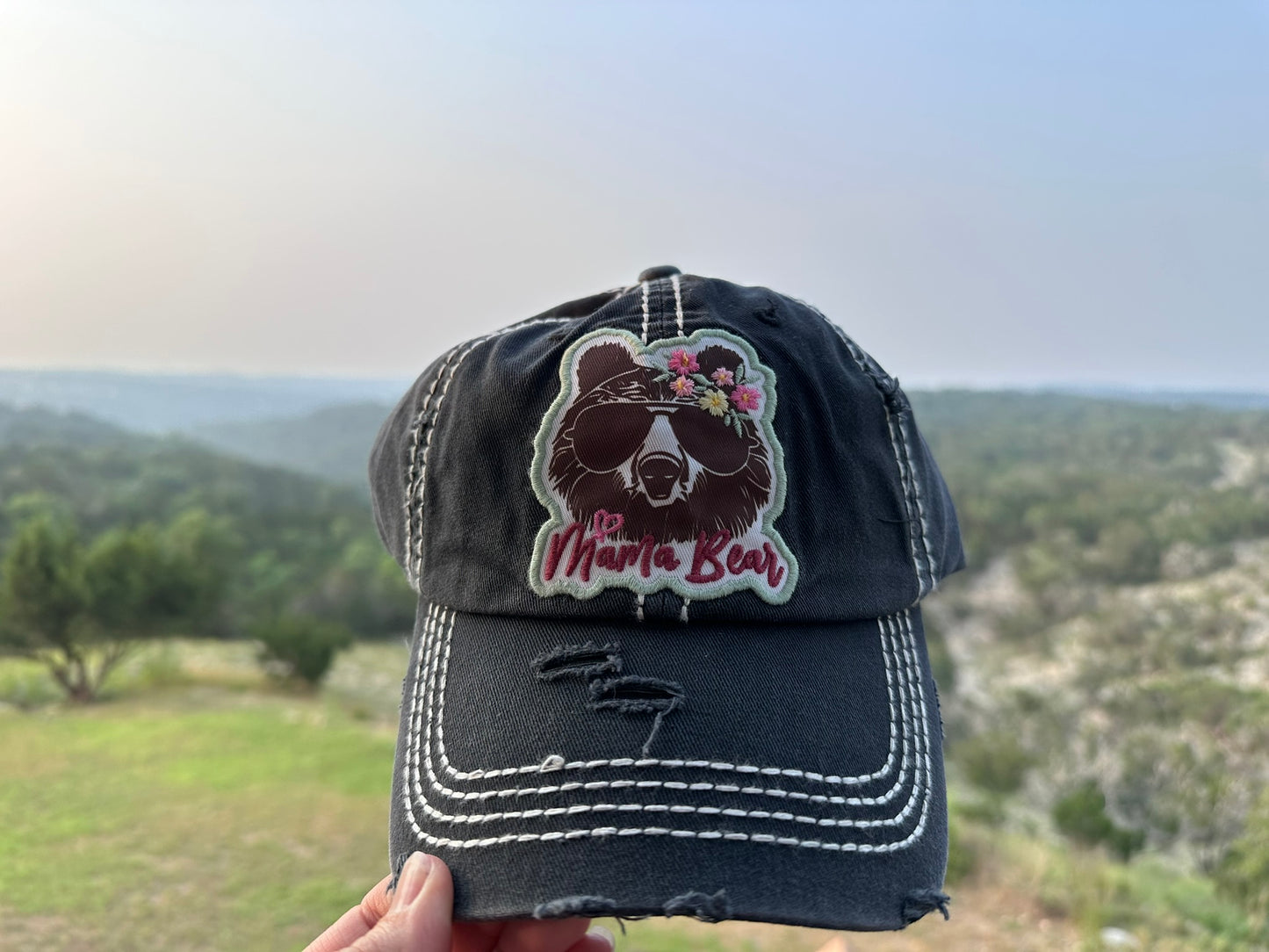 Mama Bear Hat - Black