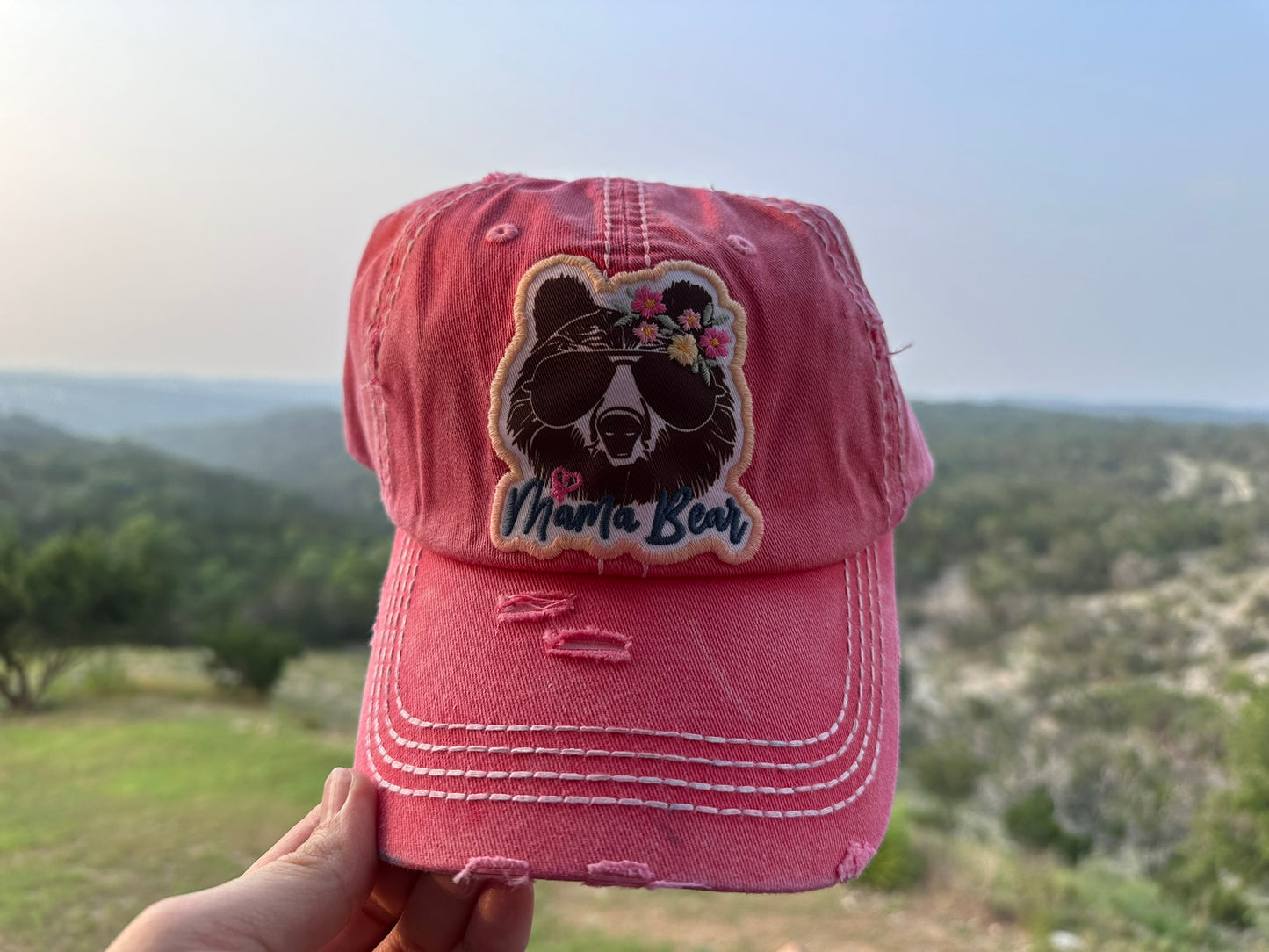 Mama Bear Hat - Pink