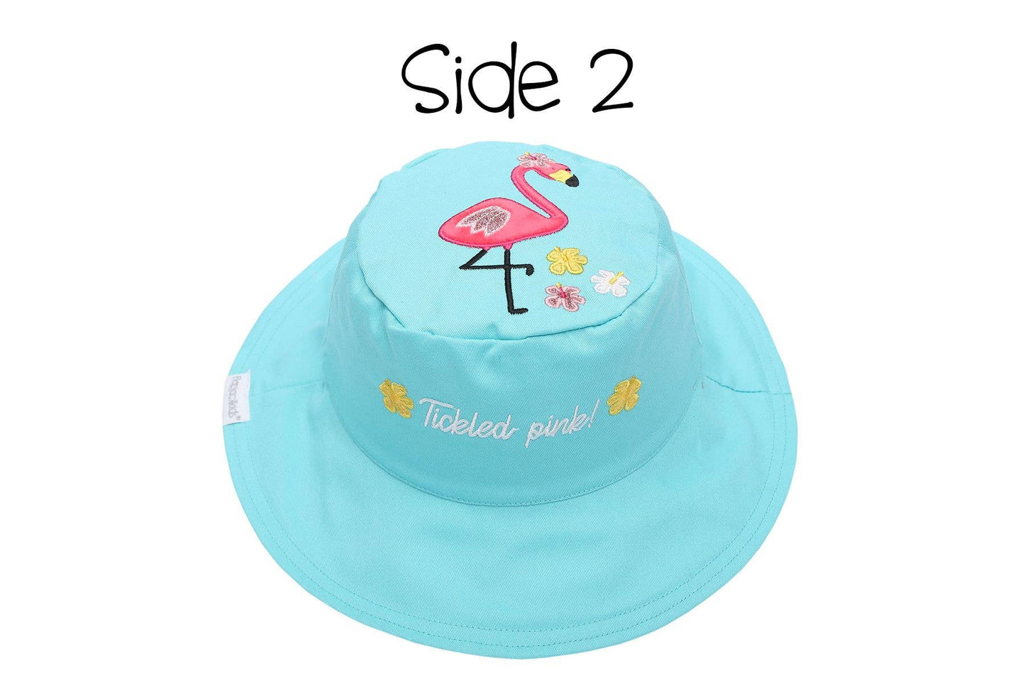 Kids UPF50+ Sun Hat - Flamingo/Pineapple