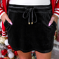PREORDER- Velvet Hour Skort - Black