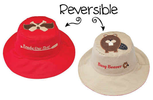 Kids UPF50+ Sun Hat - Canoe/Beaver