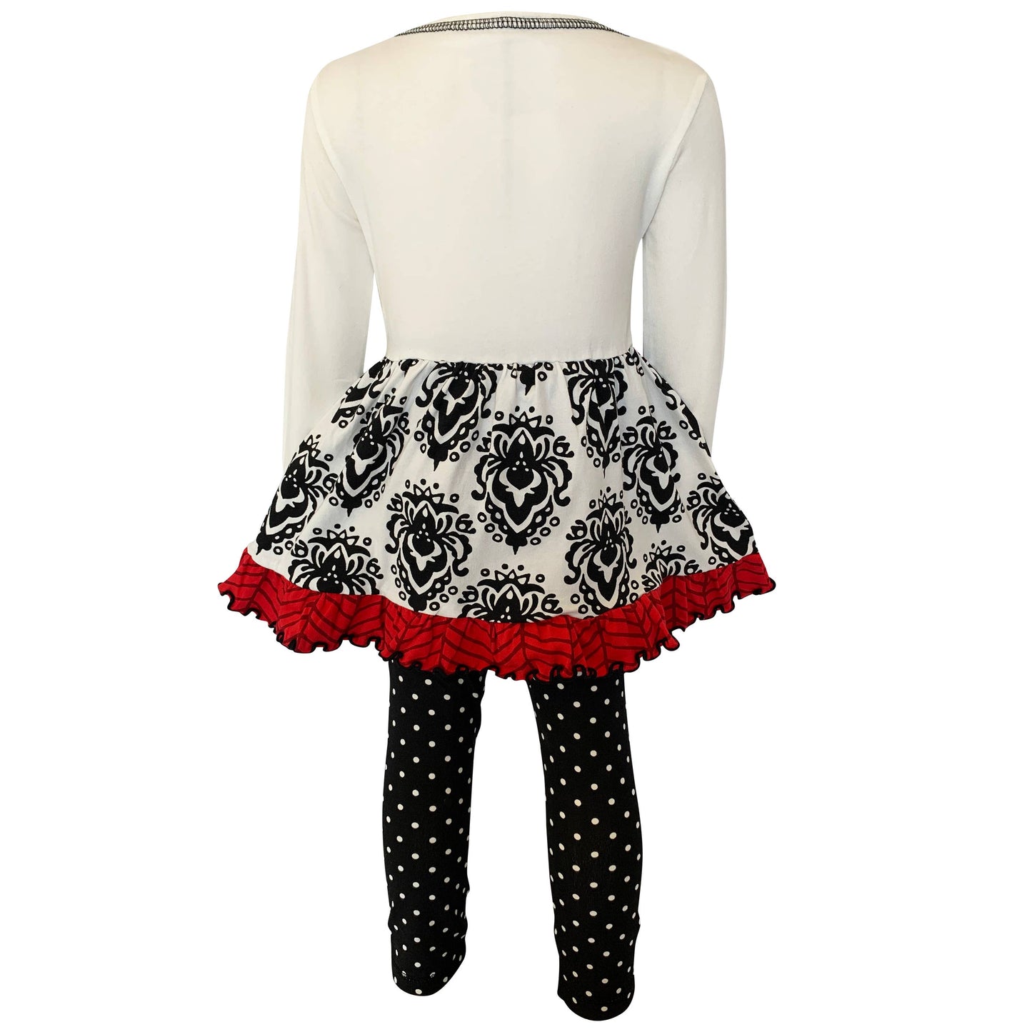 Girls Damask Dress & Leggings
