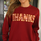 Thanks Plaid Patch Pullover