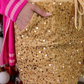 PREORDER Velvet Hour Sequin Skort- Vintage Gold