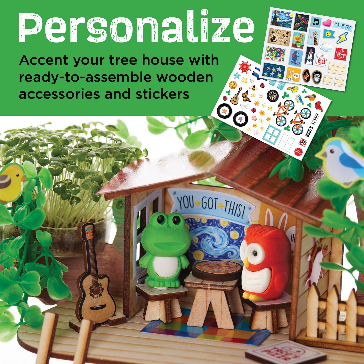 Build & Grow Tree House - DIY Craft Kit for Kids