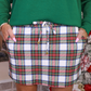 PREORDER- White Christmas Plaid Skort