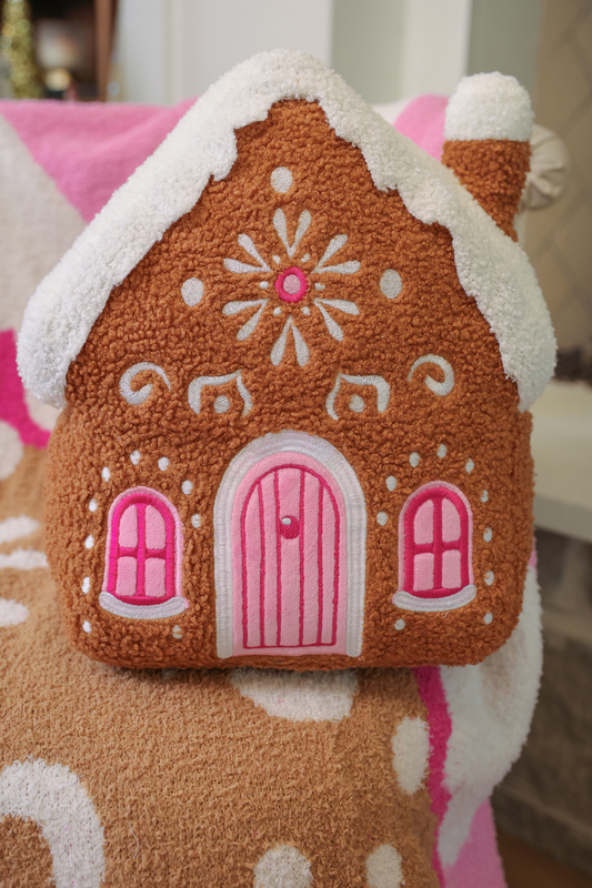 PREORDER- Gingerbread House Pillow