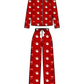 PREORDER- Santa's Signature Bow Ruffle Pajama Set