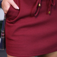 Well Loved Ribbed Skort, Burgundy