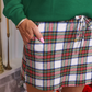 PREORDER- White Christmas Plaid Skort
