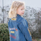 Ruffles - Gold Sequin Girls Denim Jean Jacket