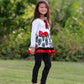 Girls Damask Dress & Leggings