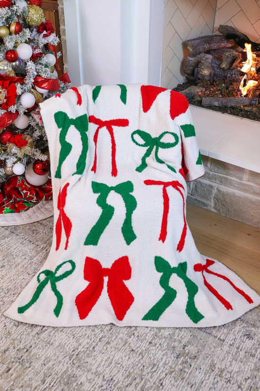 PREORDER- Midnight Bow Christmas Edition Blanket