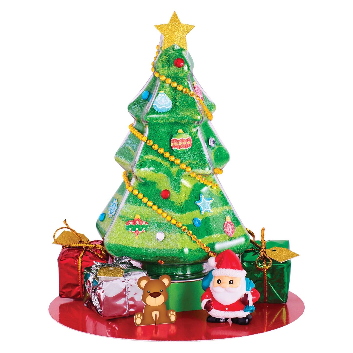 Sand Art Christmas Tree Holiday Craft Kit for Kids
