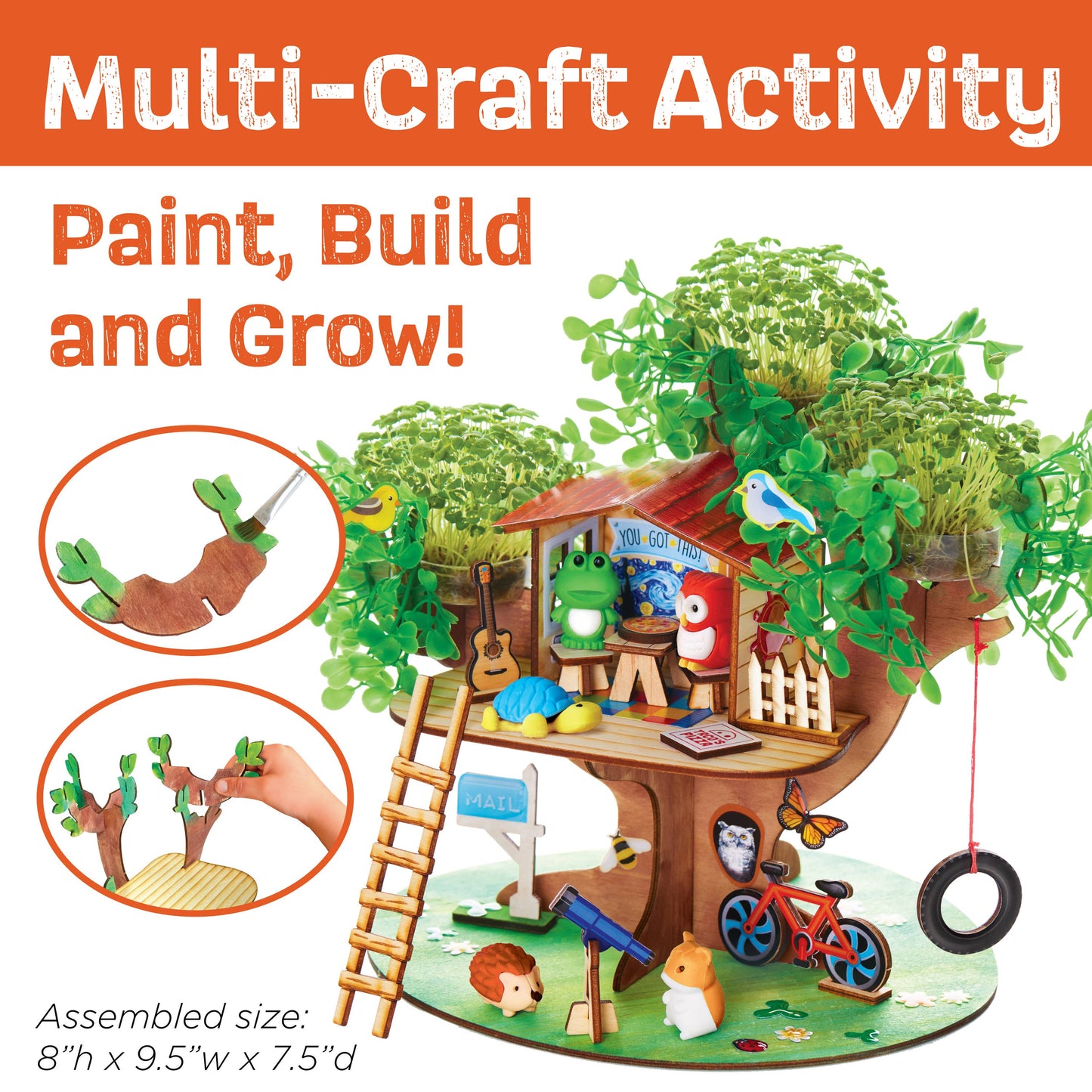 Build & Grow Tree House - DIY Craft Kit for Kids