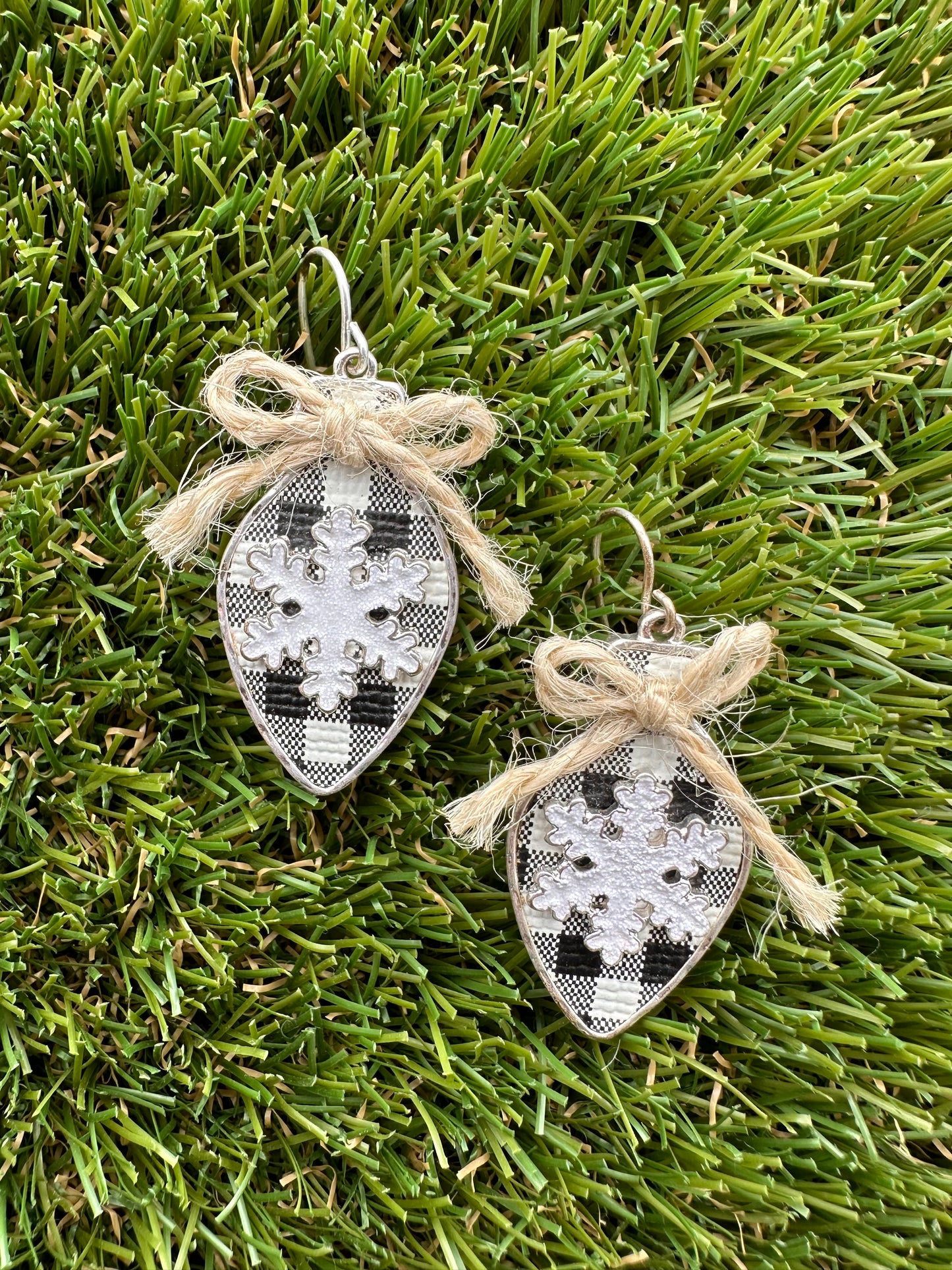 White Lightbulb Earrings