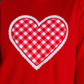 PREORDER- Gingham Heart Luxe Pullover