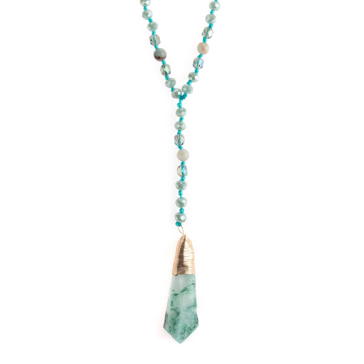 NATURAL STONE PENDANT NECKLACE