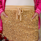 PREORDER Velvet Hour Sequin Skort- Vintage Gold