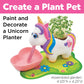 Self-Watering Plant Pet Unicorn Grow Craft Kit for Kids