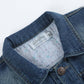 Ruffles - Gold Sequin Girls Denim Jean Jacket