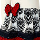Girls Damask Dress & Leggings