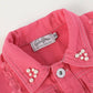 Ruffles - Pink Butterfly Sequin Denim Jacket