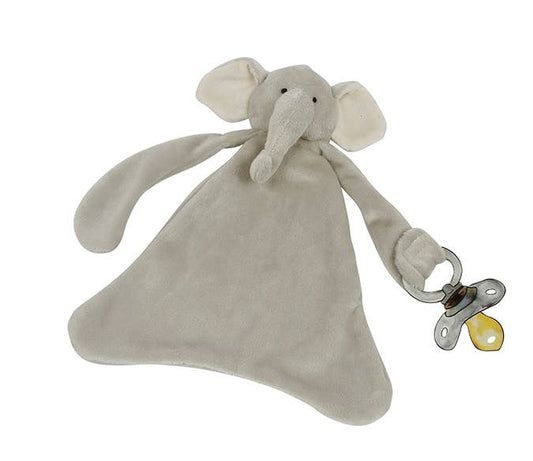 Emerson the Elephant Pacifier Blankie