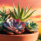 Succulent Sunrise Car Diffuser
