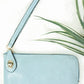 Blue Crossbody Clutch