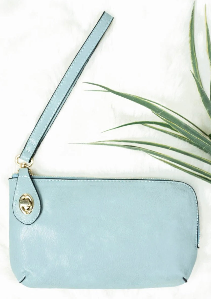 Blue Crossbody Clutch