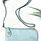 Blue Crossbody Clutch