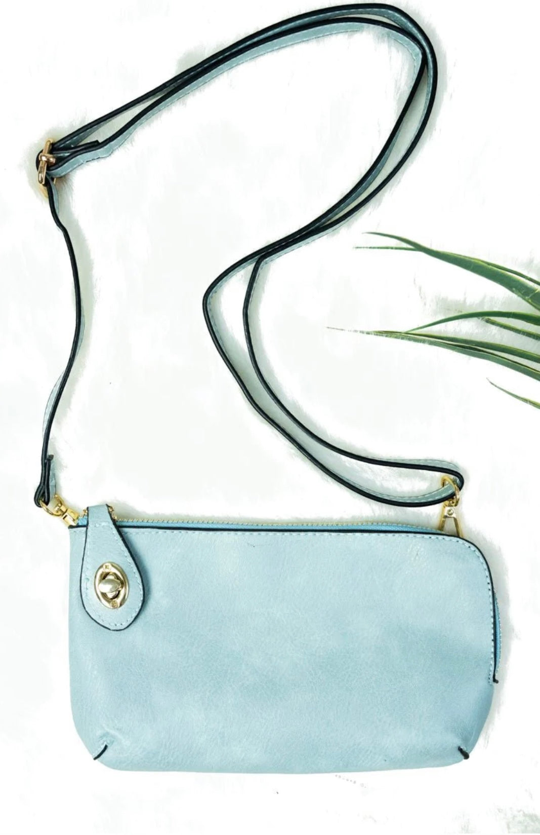 Blue Crossbody Clutch