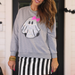 Gigi The Ghost Metallic Pullover