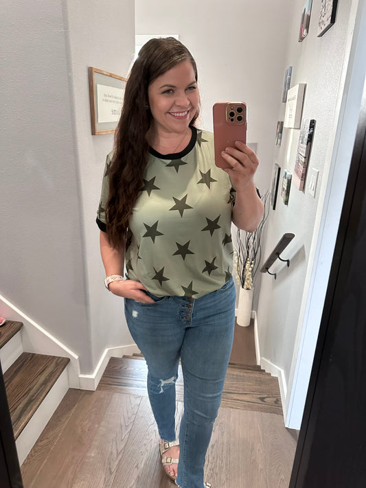 Green Stars Top