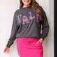Fall Plaid Patch Pullover