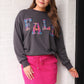 Fall Plaid Patch Pullover