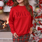 PREORDER- Joyful Velvet Patch Luxe Pullover