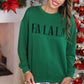 PREORDER- Fa La La Velvet Patch Luxe Pullover