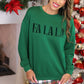 PREORDER- Fa La La Velvet Patch Luxe Pullover