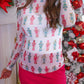 PREORDER- Keigan Mesh Top- Holiday Nutcrackers